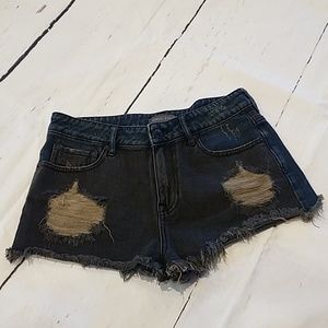 Kendall & Kylie distressed jean shorts Sz 8